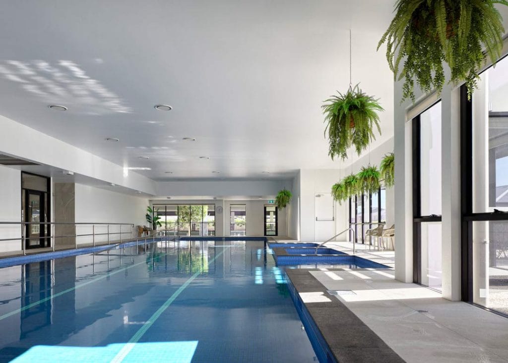Indoor pool for over 50s lifestyle resort in Caboolture by Living Gems