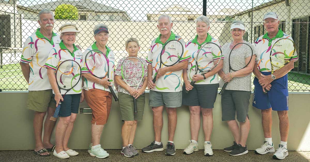Living Gems Toowoomba tennis squad