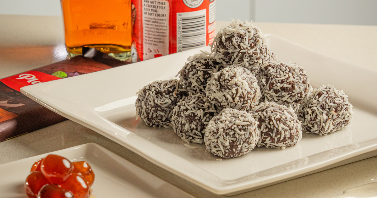 All the trimmings - Rum balls a favourite festive treat