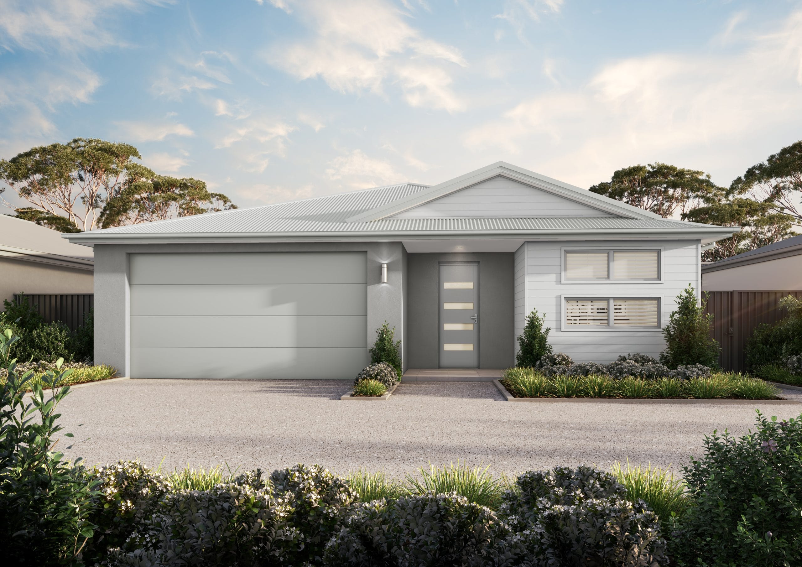 Low maintenance home with the Waverley facade.