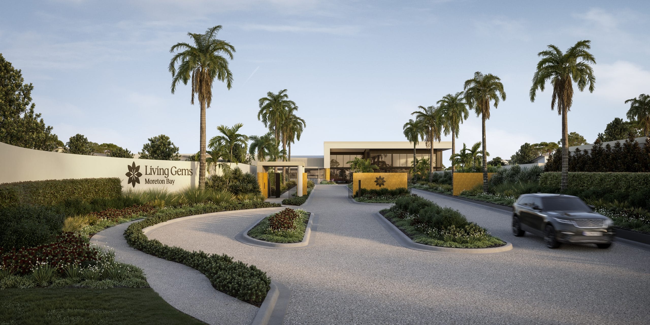 Living Gems Moreton Bay resort entry